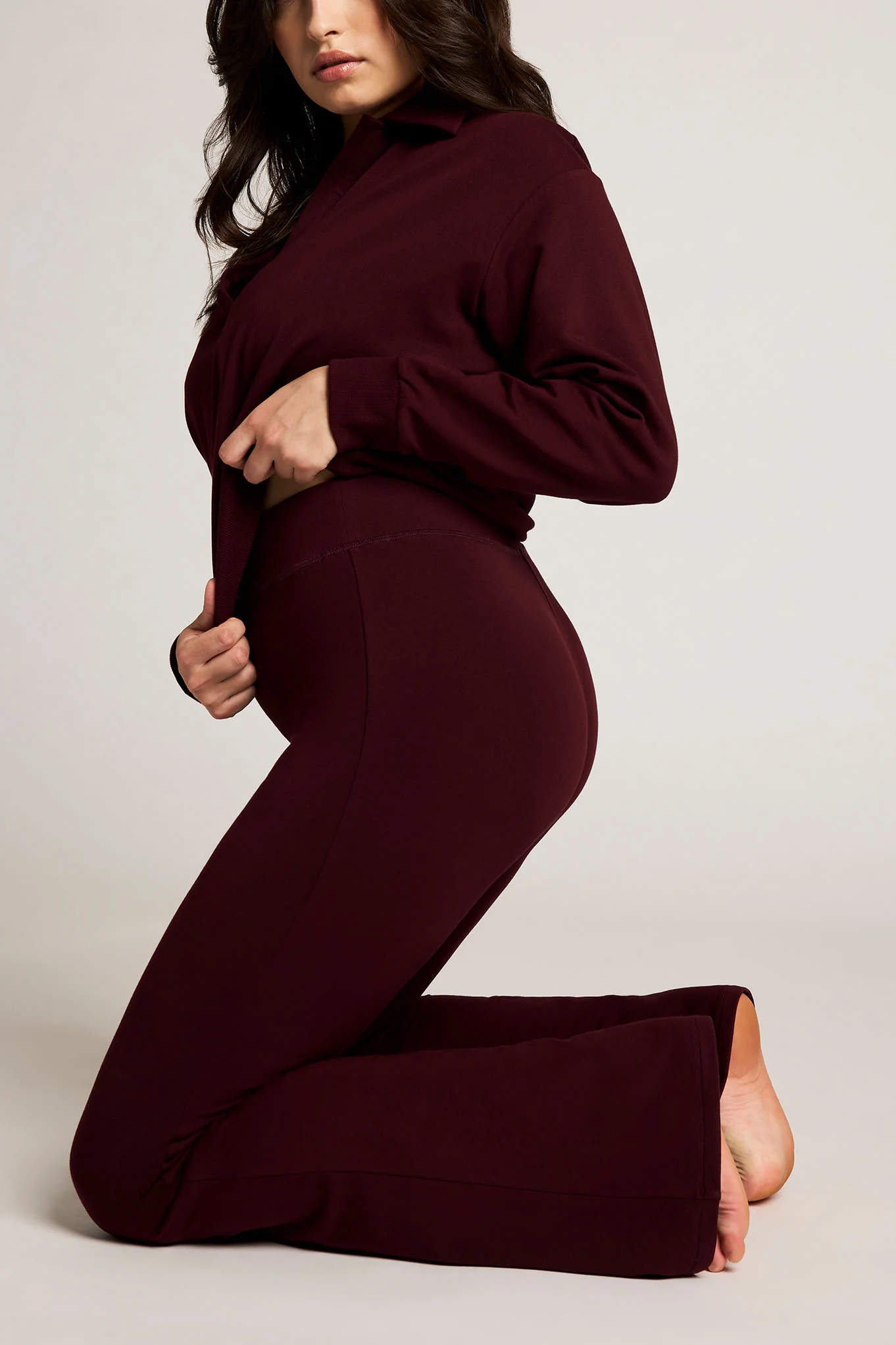 Club Flare Pant in Garnet - Image 5